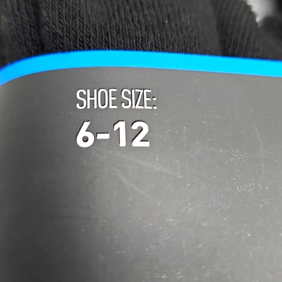 ADIDAS MEN'S CUSHIONED AERORRADY CREW 6 PAIR BLACK SOCK - Picture 5 of 8